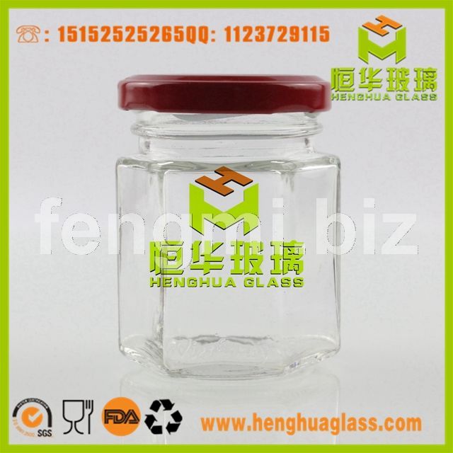 蜂蜜玻璃瓶 果酱玻璃瓶 玻璃罐 花粉玻璃瓶